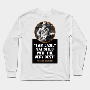 Winston Churchill Quotes Long Sleeve T-Shirt